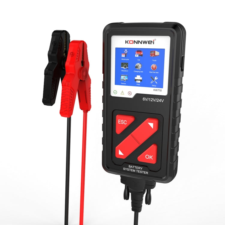 KONNWEI KW710 Car 3.2 inch 6V-24V Lead-acid Battery Tester Support 13 Languages, KW710 KONNWEI KW710 Car 3.2 inch 6V-24V Lead-acid Battery Tester Support 13 Languages, KW710